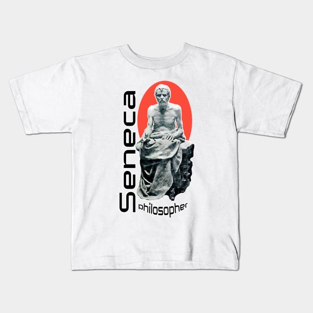 Seneca philosopher Kids T-Shirt by Marccelus